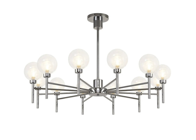 Lathen Polished Chrome 12 x G9 Telescopic/Semi Flush