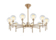 Lathen French Gold 12 x G9 Telescopic Light
