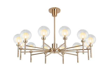 Lathen French Gold 12 x G9 Telescopic Light