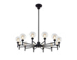 Lathen Satin Black 12 x G9 Telescopic Light