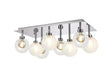 Lathen Polished Chrome/Satin Chrome Rectangle 8 x G9 Flush Light