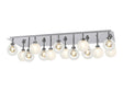 Lathen Polished Chrome/Satin Chrome Rectangle 14 x G9 Flush Light