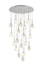 Lathen Polished Chrome 19 x G9 3.5m Round Multiple Pendant