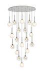 Lathen Polished Chrome 19 x G9 2m Oval Multiple Pendant