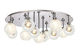 Lathen Polished Chrome Round 13 x G9 Flush Light