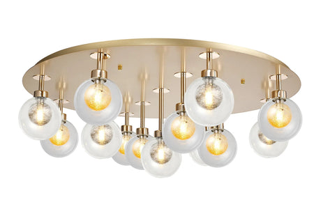 Lathen French Gold Round 13 x G9 Flush Light