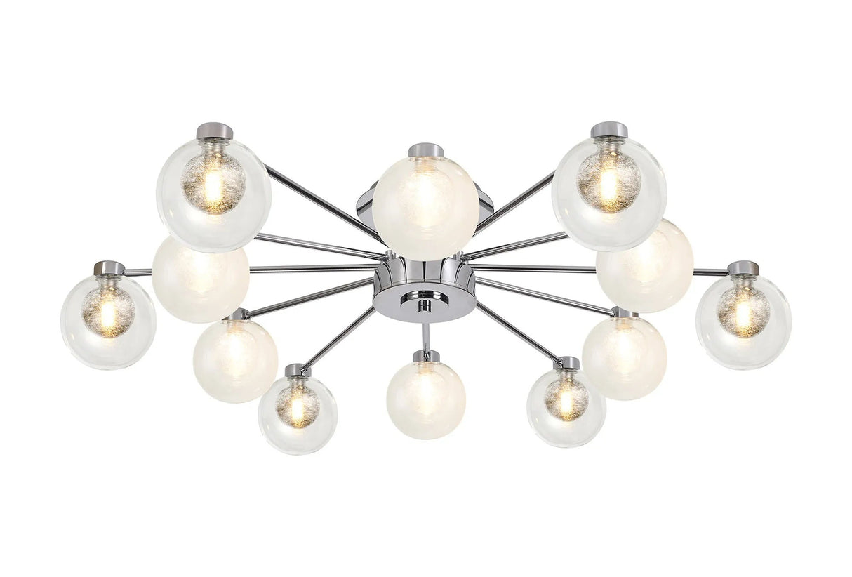 Lathen Polished Chrome 12 x G9 Flush Light