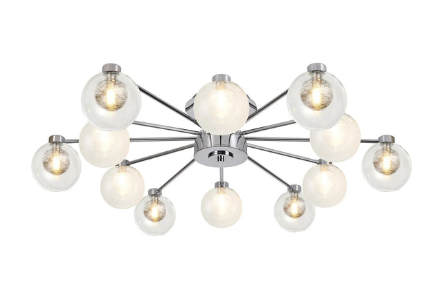 Lathen Polished Chrome 12 x G9 Flush Light