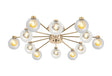 Lathen French Gold 12 x G9 Flush Light
