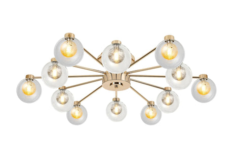Lathen French Gold 12 x G9 Flush Light