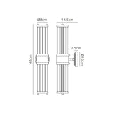 Mundie 2 Light Crystal Wall Up & Down, E14, IP44, Polished Chrome/Clear Crystal
