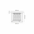 Trian 36cm Ceiling, 3 x G9, IP44, Gold / Clear