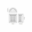 Trian Wall Lamp, 2 x G9, IP44, Gold / Clear
