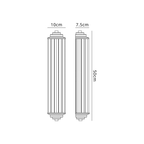 Mundie 2 Light Crystal Wall, E14, IP44, Satin Black/Clear Crystal