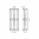 Ellison Rectangular Wall Light, 2 x E14, Antique Brass