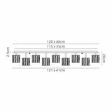 Swindlehirs Rectangle 14 x G9 Flush Light Chrome/Clear Crystal Shade