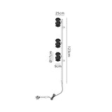 Byrne Polished Chrome 3 x G9 Switched Wall Lamp With Plug Polished Chrome & Crystal Shade