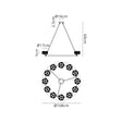 Byrne Satin Black 12 Light Round G9 Telescopic Light Satin Black & Crystal Shade