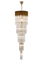 Longhorn 50cm 5 Tier Pendant 18 Light Brass/Clear