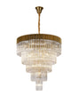 Longhorn 96cm 5-Tier Pendant 23 Light Brass/Clear