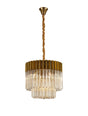 Longhorn 45cm Pendant Round 5 Light Brass/Cognac