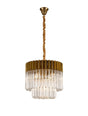 Longhorn 45cm Pendant Round 5 Light Brass/Clear