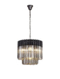 Longhorn 45cm Pendant Round 5 Light Matt Black/Smoked