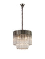 Longhorn 45cm Pendant Round 5 Light Polished Nickel/Clear