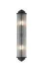 Loovens 2 Light Wall E14 IP44 Satin Black