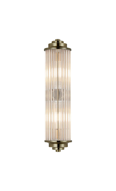Loovens 2 Light Wall G9 IP44 Antique Brass