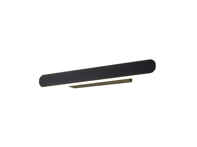 Lowrey 40cm Linear Wall Lamp, 1 x 18W LED, 4000K, 805lm, Satin Black