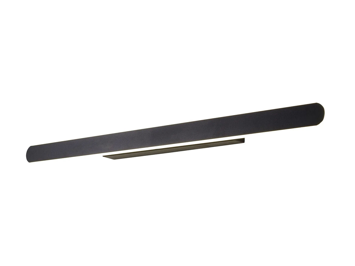 Lowrey 80cm Linear Wall Lamp, 1 x 30W LED, 4000K, 1300lm, Satin Black