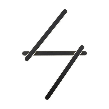 Lowrey Dimmable Adjustable 3 Arm Wall Lamp, 24W LED, 4000K, Satin Black