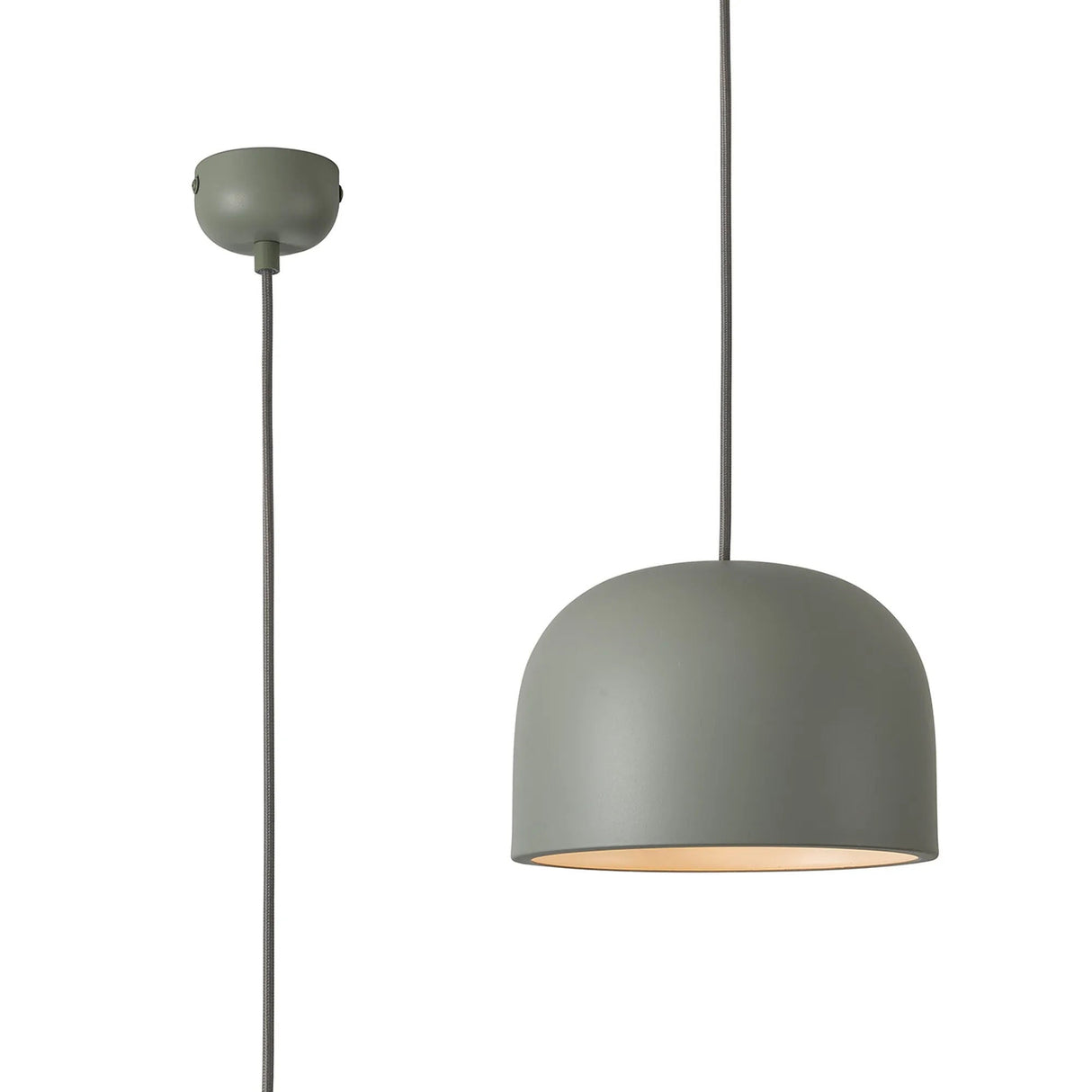 Madeley 22cm Pendant, 1 x E27, Sand Grey