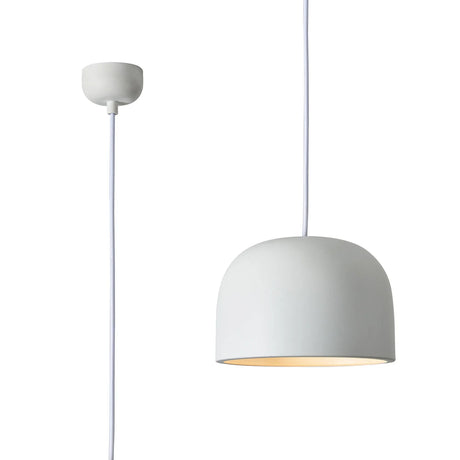Madeley 22cm Pendant, 1 x E27, Sand White