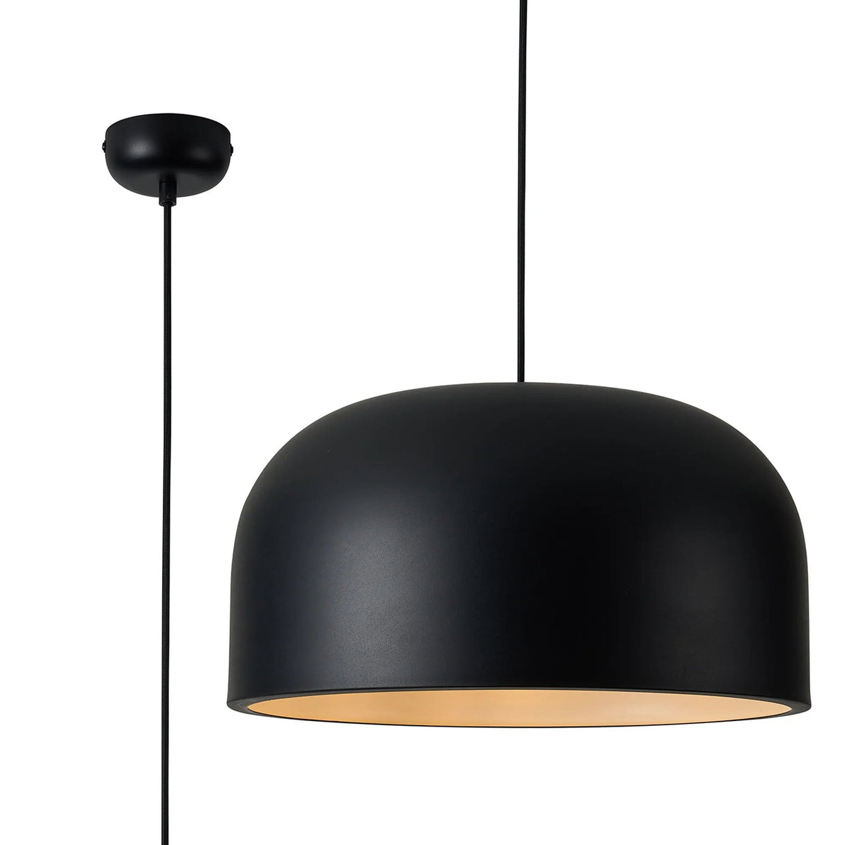 Madeley 43cm Pendant, 1 x E27, Sand Black