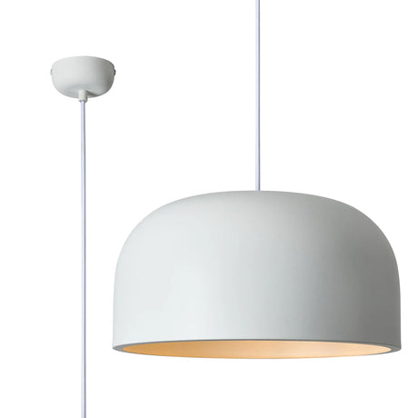 Madeley 43cm Pendant, 1 x E27, Sand White