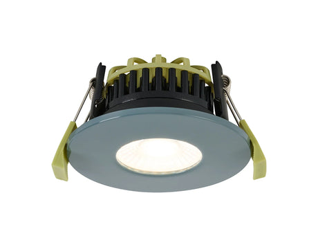 Marangony 4/6/8W, Triac Dimmable 4CCT LED Fire Rated Downlight, Cool Grey Fascia, Cut Out: 70mm, 400/600/800lm, 60° Deg, IP65 DRIVER INC. 5yrs Wrnty