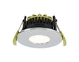 Marangony 4/6/8W, Triac Dimmable 4CCT LED Fire Rated Downlight, With Chrome Fascia, Cut Out: 70mm, 400/600/800lm, 60° Deg, IP65 DRIVER INC., 5yrs Wrnty