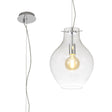 Martin Pendant 28cm Round, 1 x E27, Chrome & Clear