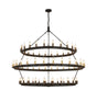 Matete 3 Tier 1.3m+1.6m+1.3m Pendant, 24+30+24 Light E14, Satin Black/Satin Gold/Gun Metal