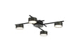 Mcdermott Ceiling 4 Light, 24W LED, 3000K, Gun Metal/Sand Black
