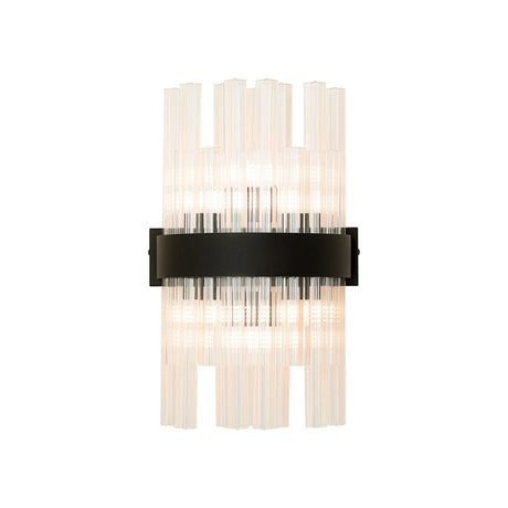 Melville 6 Light G9, Wall Light, Satin Black / Clear