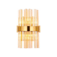 Melville 6 Light G9, Wall Light, Brass / Amber