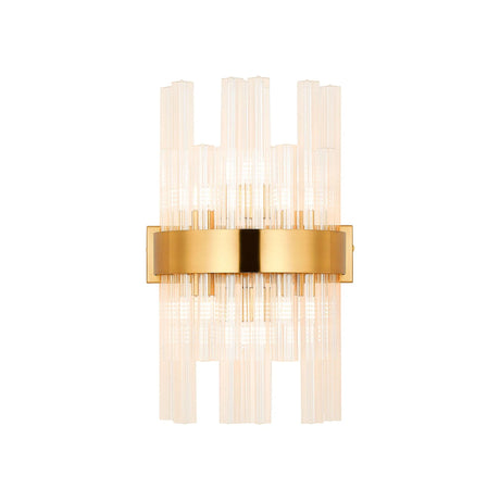 Melville 6 Light G9, Wall Light, Brass / Clear