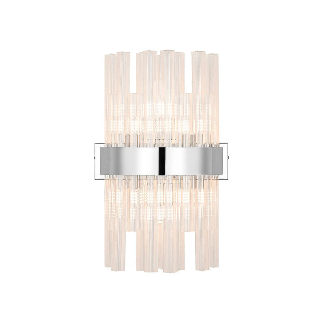 Melville 6 Light G9, Wall Light, Polished Nickel / Clear