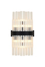 Melville 8 x G9, Wall Light, Satin Black/Clear