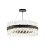 Melville 24 x G9, Pendant Round, Satin Black/Clear (23.13kg)