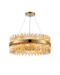 Melville 24 x G9, Pendant Round, Brass/Amber (23.13kg)