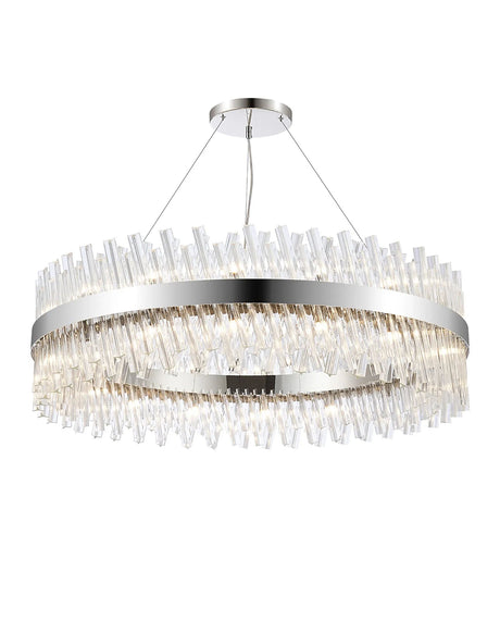 Melville 32 x G9, Pendant Round, Polished Nickel/Clear (29.51kg)